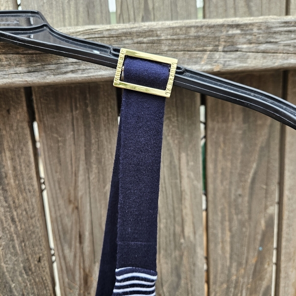 Lauren Ralph Lauren Navy and White Striped Adjustable-strap Tank Size L - Picture 9 of 14